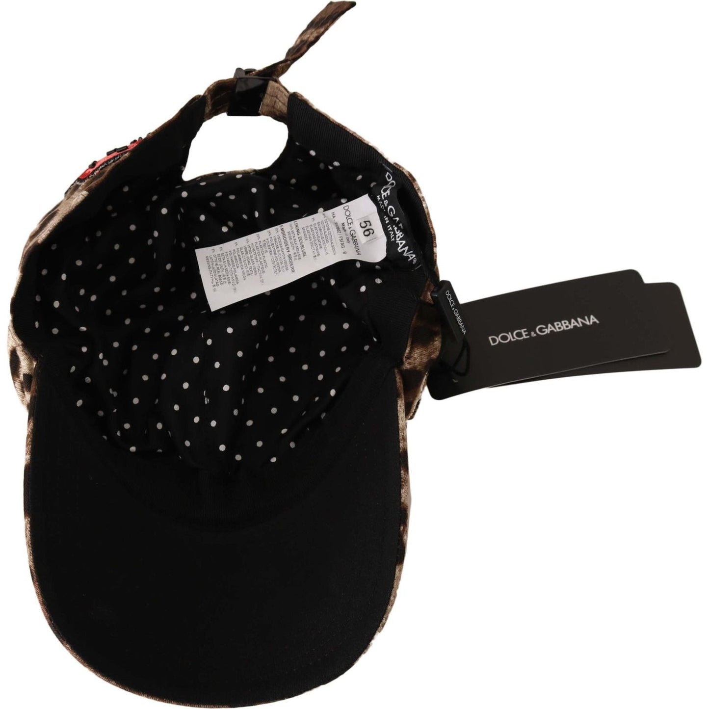 Dolce & Gabbana Elegant Sequined Leopard Baseball Cap Cap Dolce & Gabbana