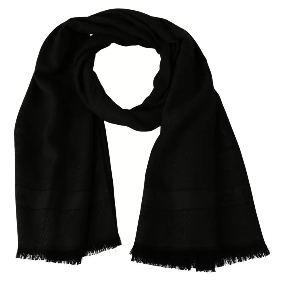 Dolce & Gabbana Green Brown Wrap Cashmere Shawl Scarf