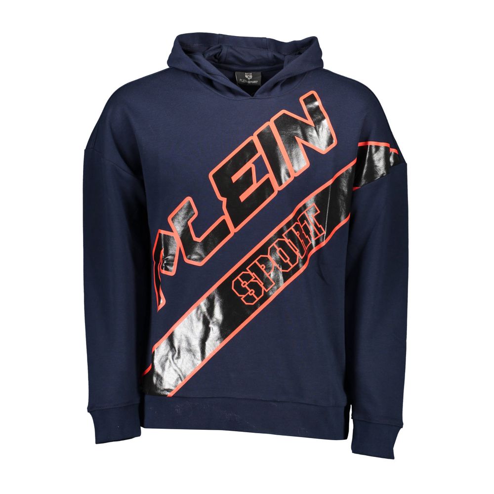 Plein Sport Blue Cotton Men Sweater Plein Sport