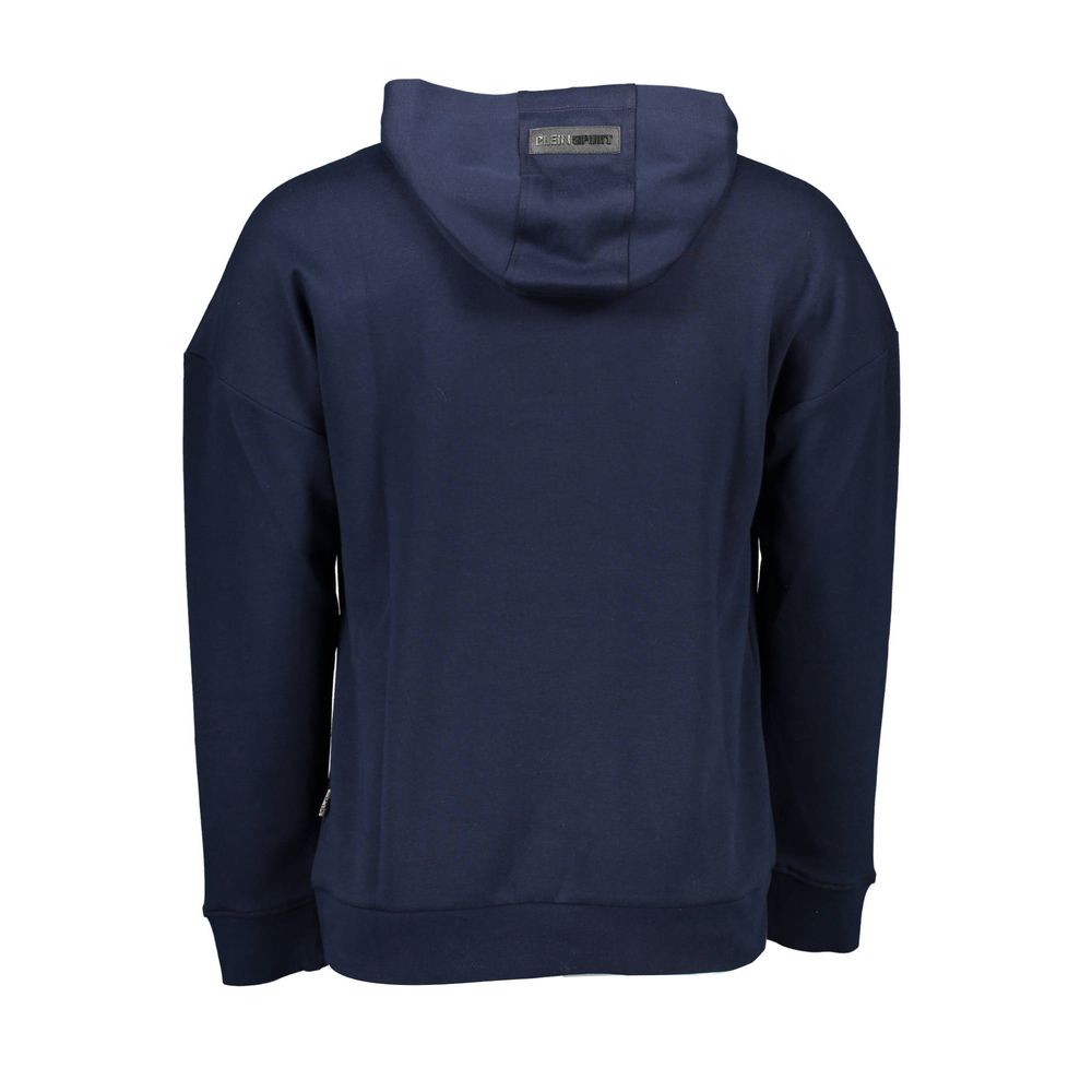 Plein Sport Blue Cotton Men Sweater Plein Sport