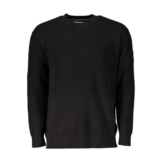 Calvin Klein Black Cotton Men Sweater Calvin Klein