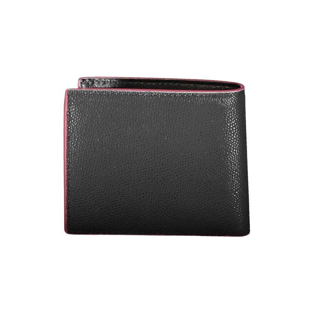 Tommy Hilfiger Elegant Black Leather Wallet Tommy Hilfiger