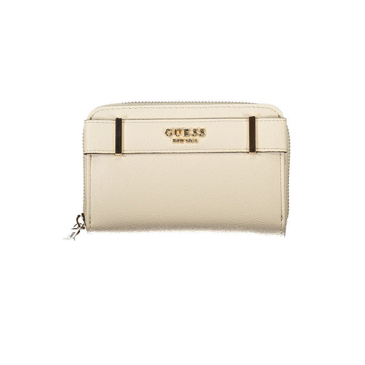 Guess Jeans Beige Polyethylene Women Wallet