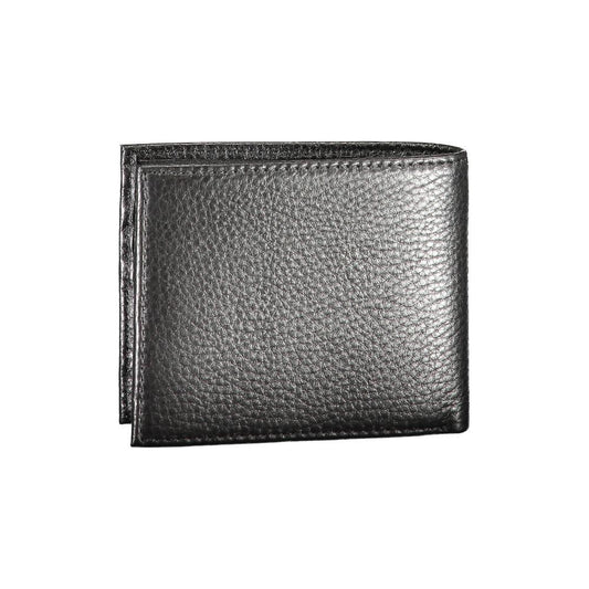 Tommy Hilfiger Black Leather Men Wallet Tommy Hilfiger