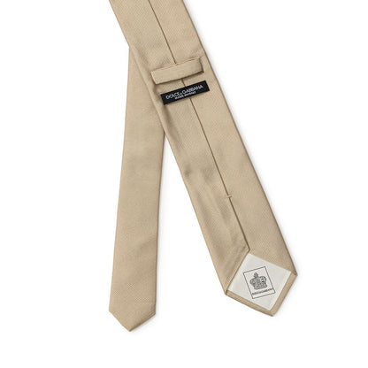 Dolce & Gabbana Gold Silk Ty