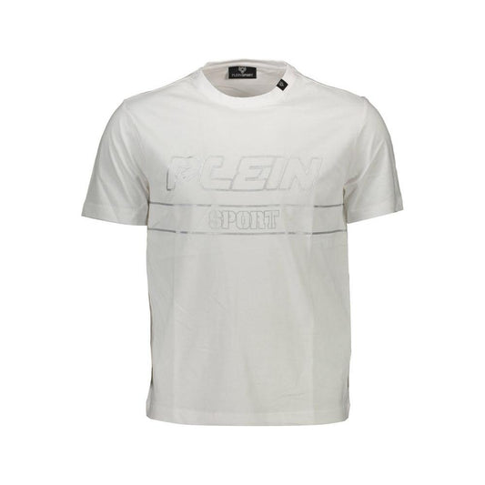 Plein Sport White Cotton Men T-Shirt Plein Sport