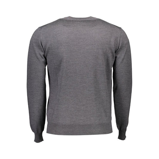 Harmont & Blaine Gray Wool Men Sweater Harmont & Blaine