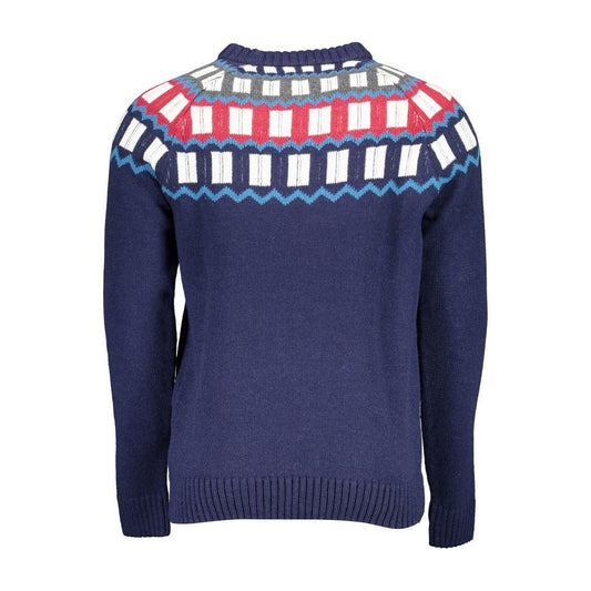 Gant Blue Wool Men Sweater