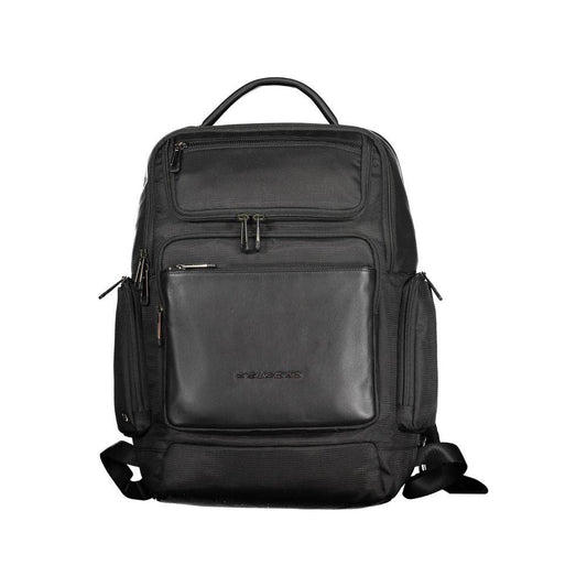 Piquadro Black RPET Men Backpack Piquadro