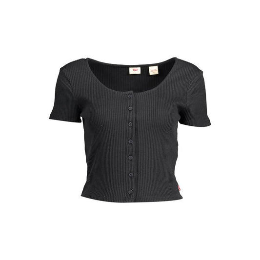 Levi's Black Cotton Women Top Levi's