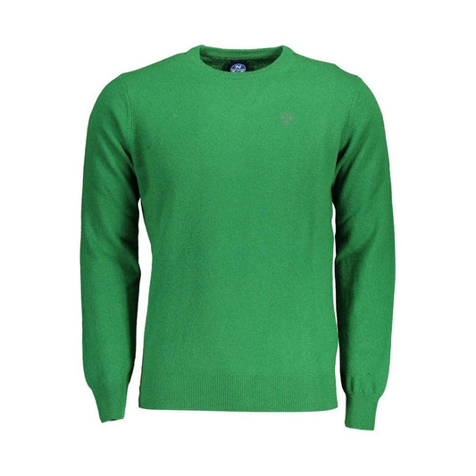 North Sails Green Wool Men Sweater North Sails