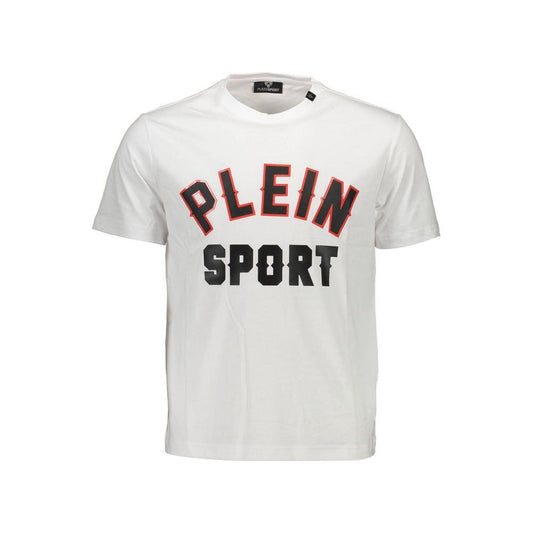 Plein Sport White Cotton Men T-Shirt Plein Sport