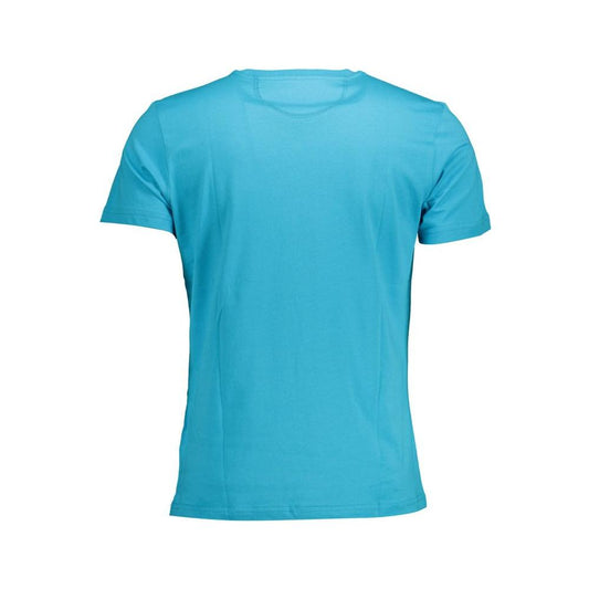 La Martina Blue Cotton Men T-Shirt La Martina