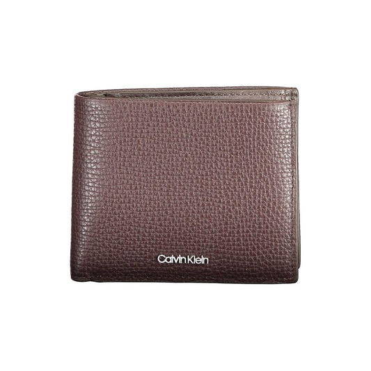 Calvin Klein Brown Leather Men Wallet Calvin Klein