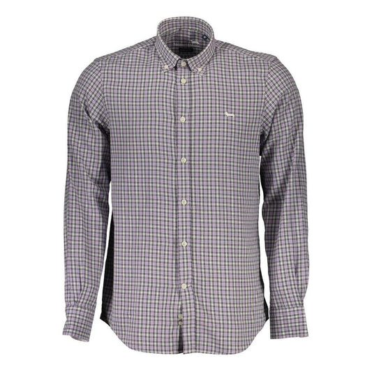 Harmont & Blaine Purple Cotton Men Shirt Harmont & Blaine