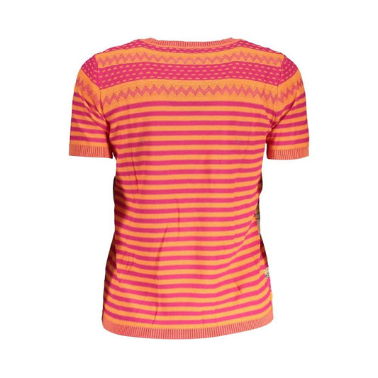 Desigual Orange Cotton Women Sweater Desigual