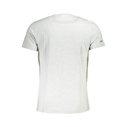 La Martina Gray Cotton Men T-Shirt La Martina