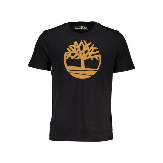 Timberland Black Cotton T-Shirt