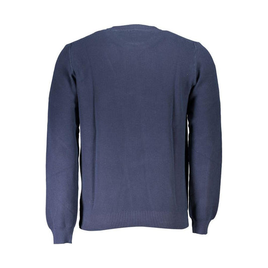 North Sails Blue Cotton Men Sweater North Sails