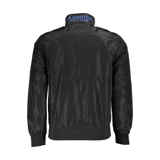 La Martina Black Polyester Men Jacket