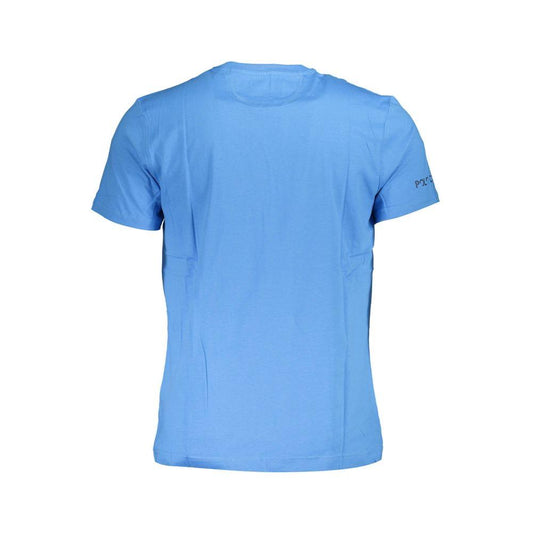 La Martina Blue Cotton Men T-Shirt