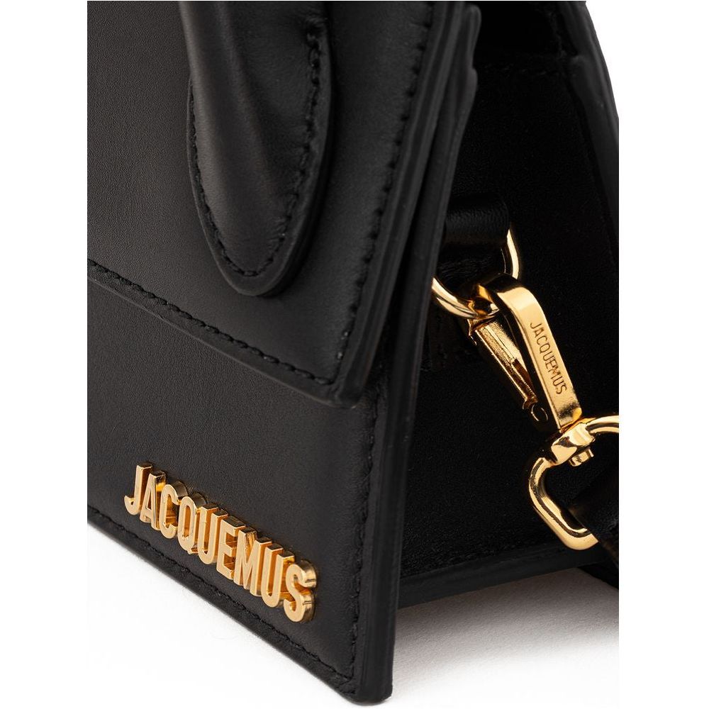 Jacquemus Elegant Black Leather Handbag Jacquemus