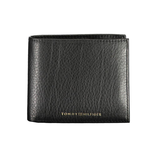 Tommy Hilfiger Black Leather Men Wallet Tommy Hilfiger