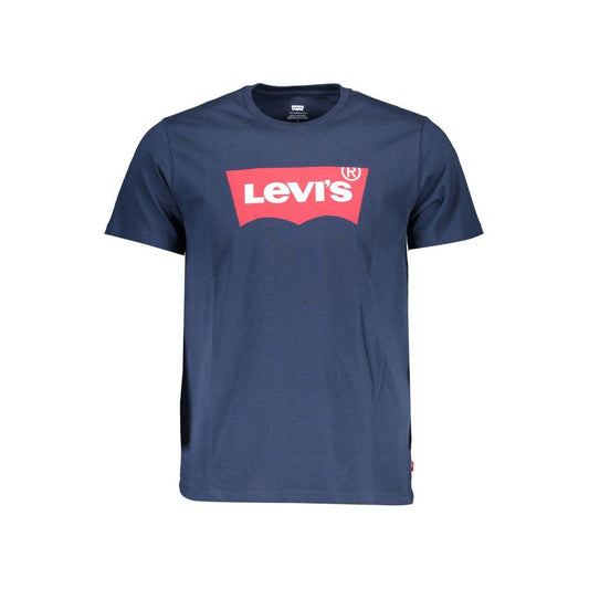 Levi's Blue Cotton Men T-Shirt