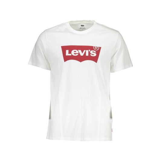 Levi's White Cotton Men T-Shirt