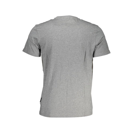 Napapijri Gray Cotton Men T-Shirt