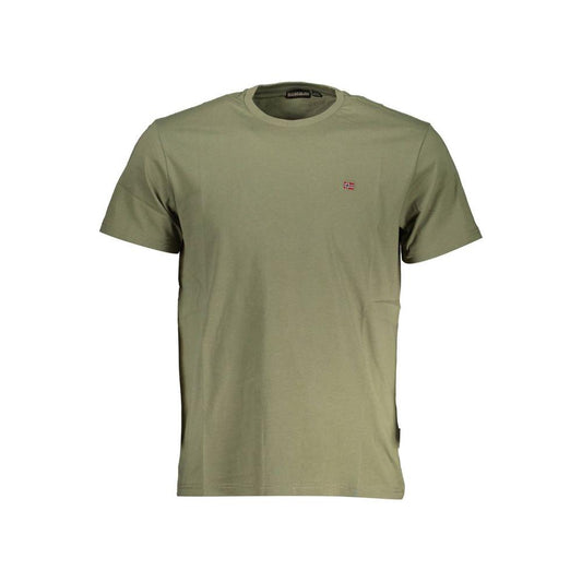 Napapijri Green Cotton Men T-Shirt