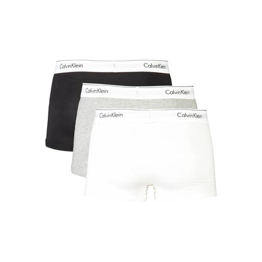 Calvin Klein Gray Cotton Men Trunk Calvin Klein