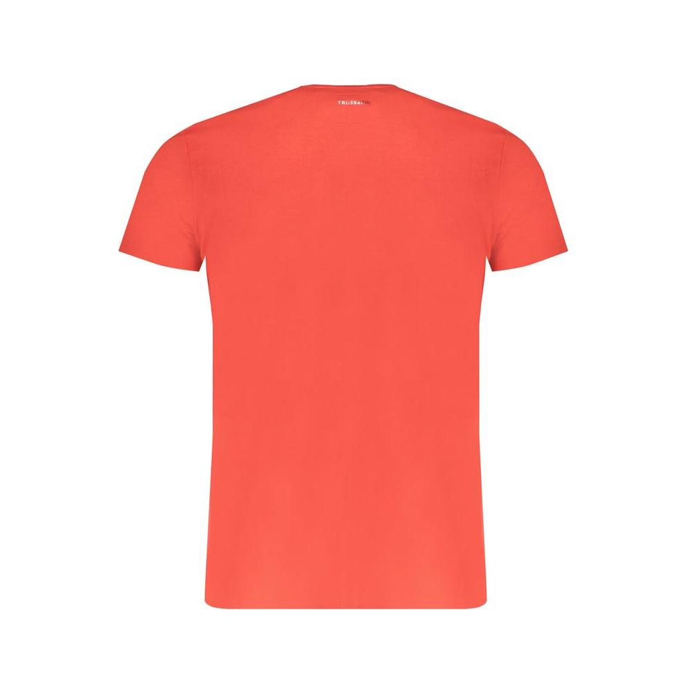 Trussardi Red Cotton T-Shirt Trussardi