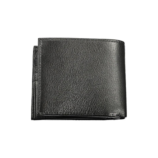 Tommy Hilfiger Black Leather Men Wallet Tommy Hilfiger