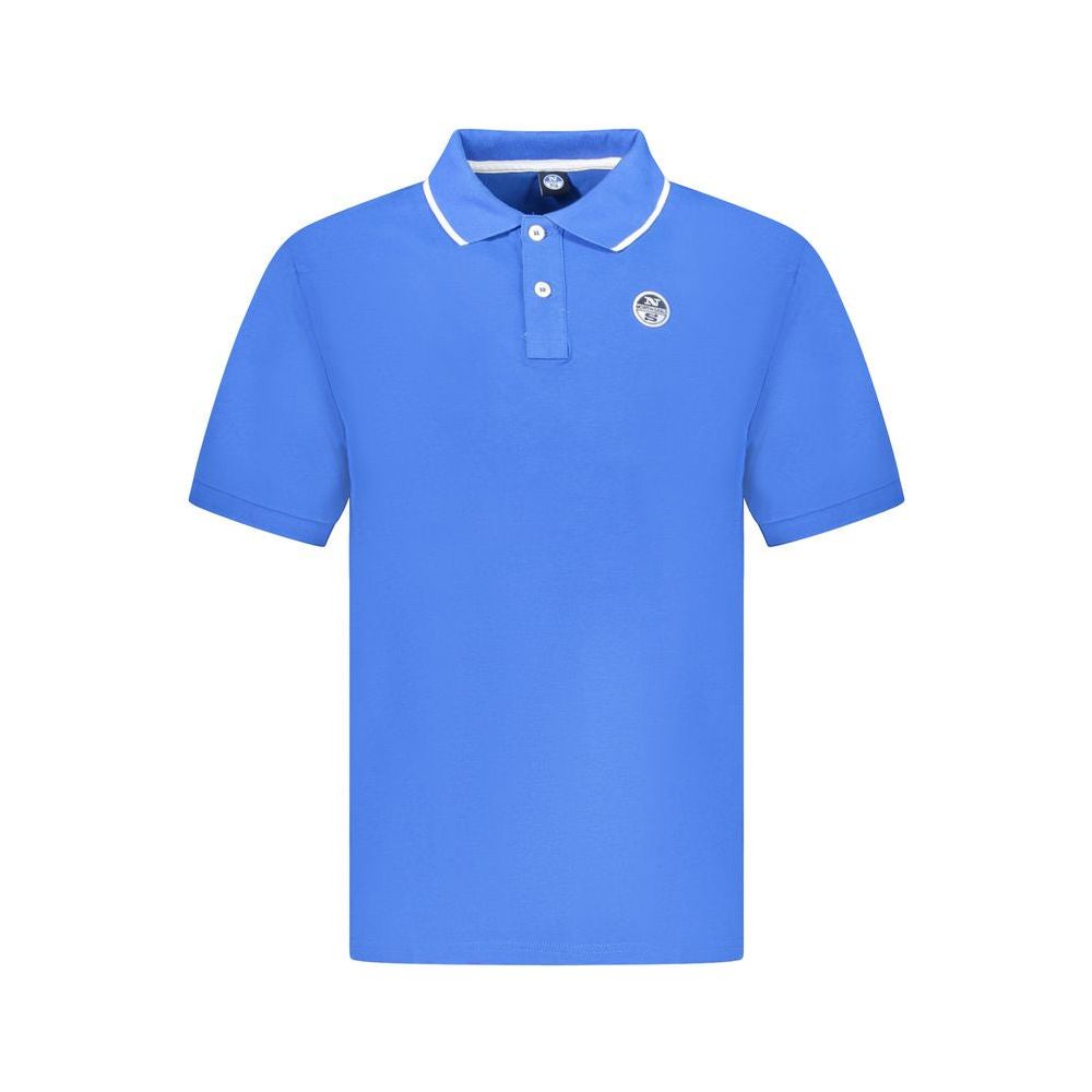 North Sails Blue Cotton Men Polo Shirt North Sails