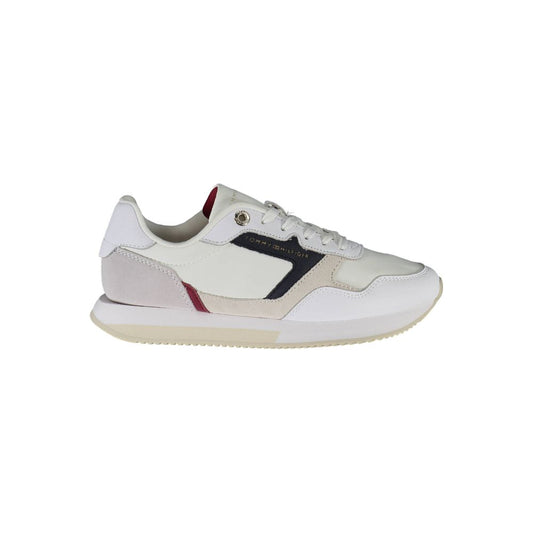 Tommy Hilfiger White Leather Women Sneaker Tommy Hilfiger