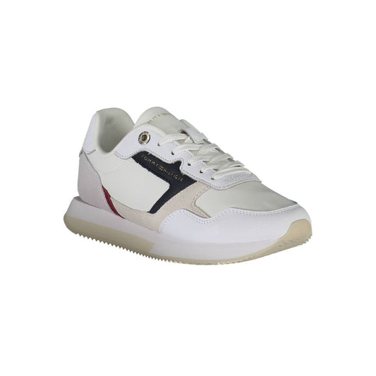 Tommy Hilfiger White Leather Women Sneaker Tommy Hilfiger