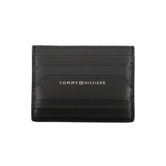 Tommy Hilfiger Black Leather Men Wallet Tommy Hilfiger