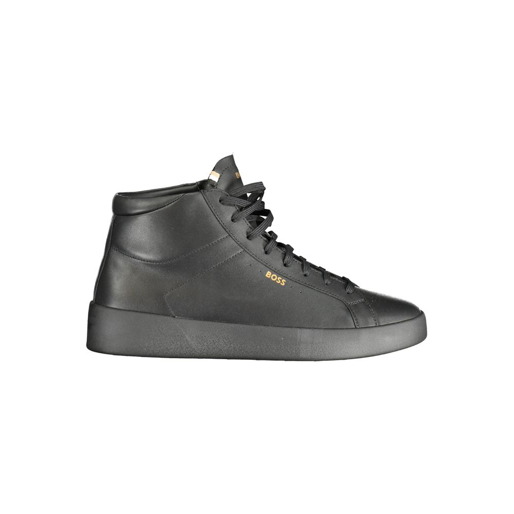 Hugo Boss Black Leather Men Sneaker Hugo Boss