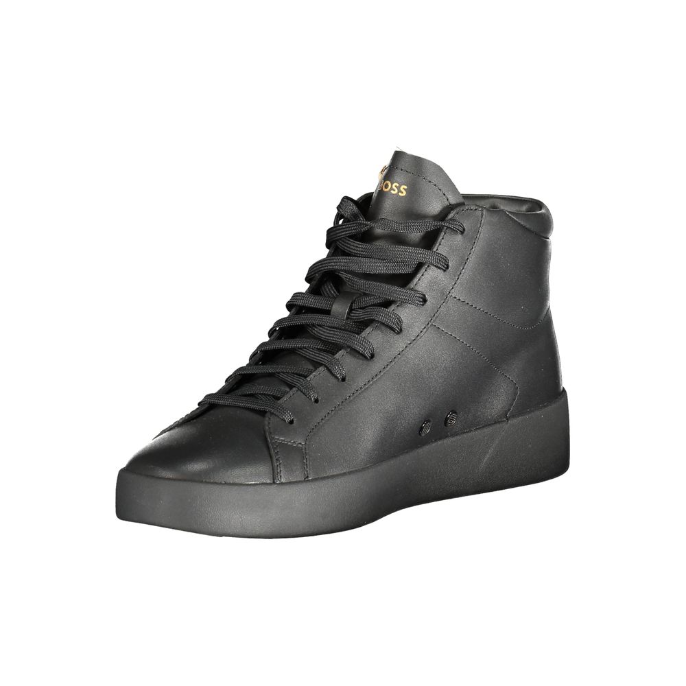 Hugo Boss Black Leather Men Sneaker Hugo Boss