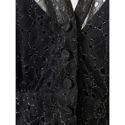 Lardini Black Nylon Casual Dress