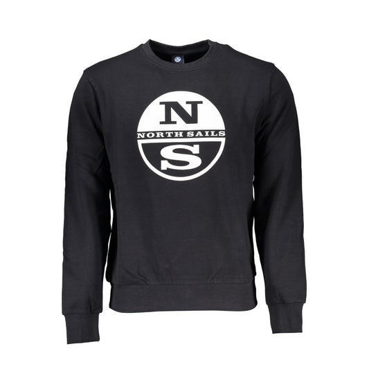 North Sails Black Cotton Sweater North Sails