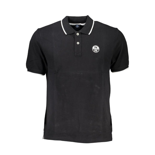 North Sails Black Cotton Polo Shirt North Sails