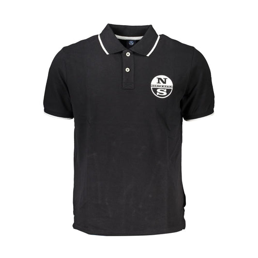 North Sails Black Cotton Polo Shirt North Sails