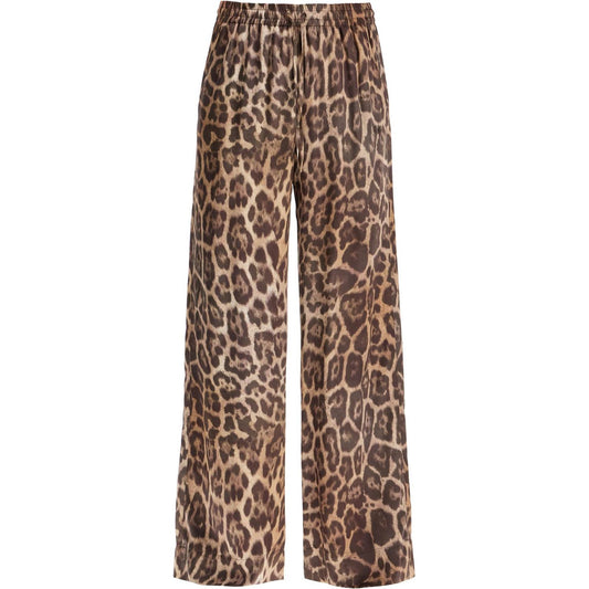 Stella McCartney animal print pajama style pants