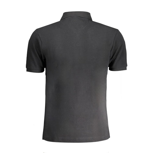 La Martina Black Cotton Polo Shirt La Martina