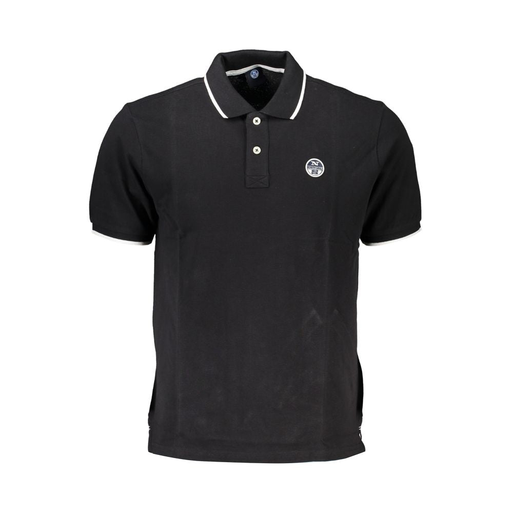 North Sails Black Cotton Polo Shirt North Sails