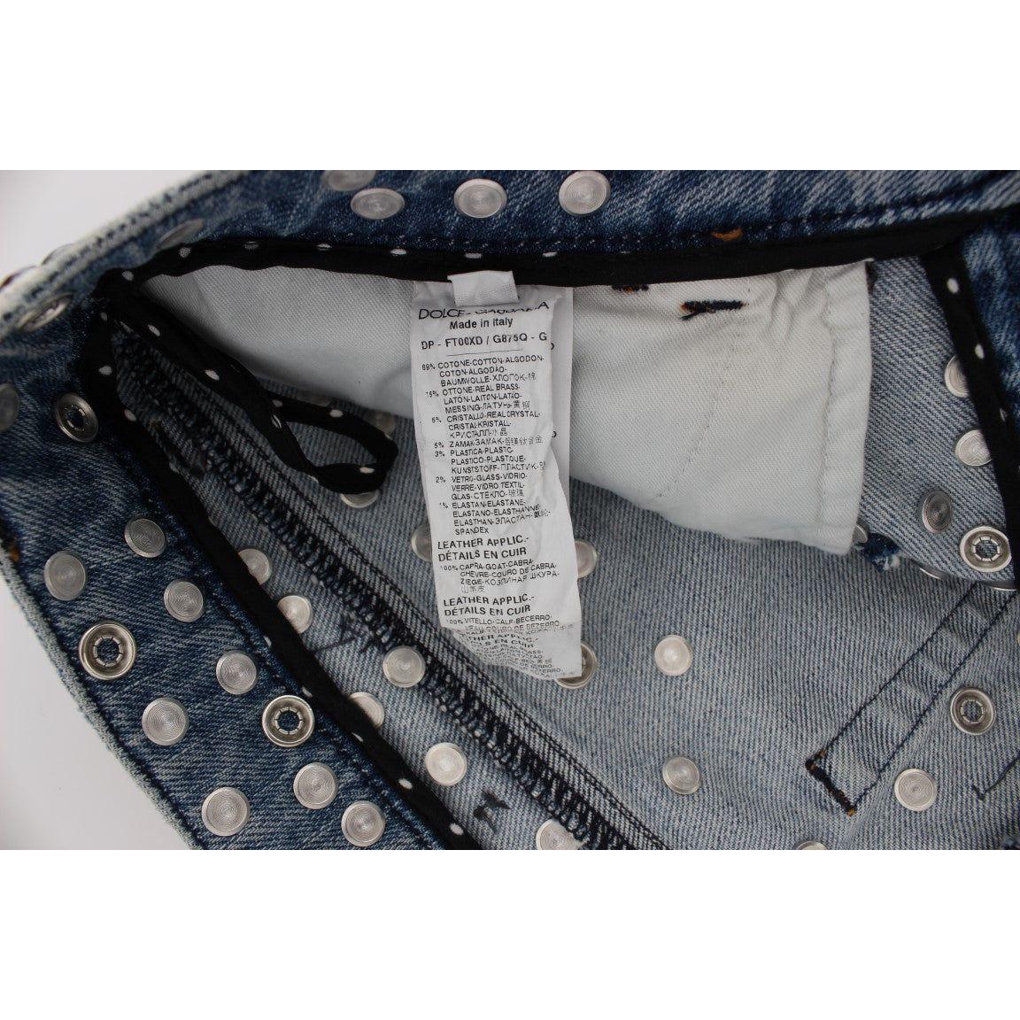 بنطلون جينز Dolce &amp; Gabbana Enchanted Sicily Crystal Heart Boyfriend