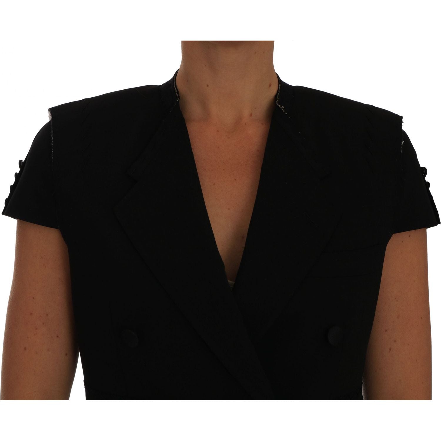 Dolce & Gabbana Black Short Croped Blazer Jacket