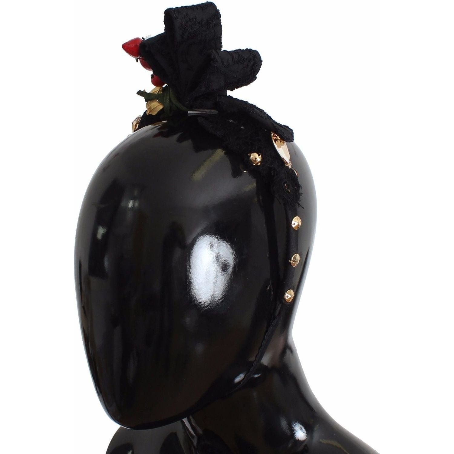 عصابة رأس من دولتشي آند غابانا مصنوعة من الكريستال والتوت